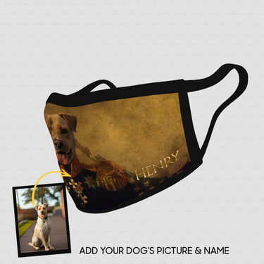 Personalized Dog Gift Idea - Royal Dog's Portrait 49 For Dog Lovers - Cloth Mask